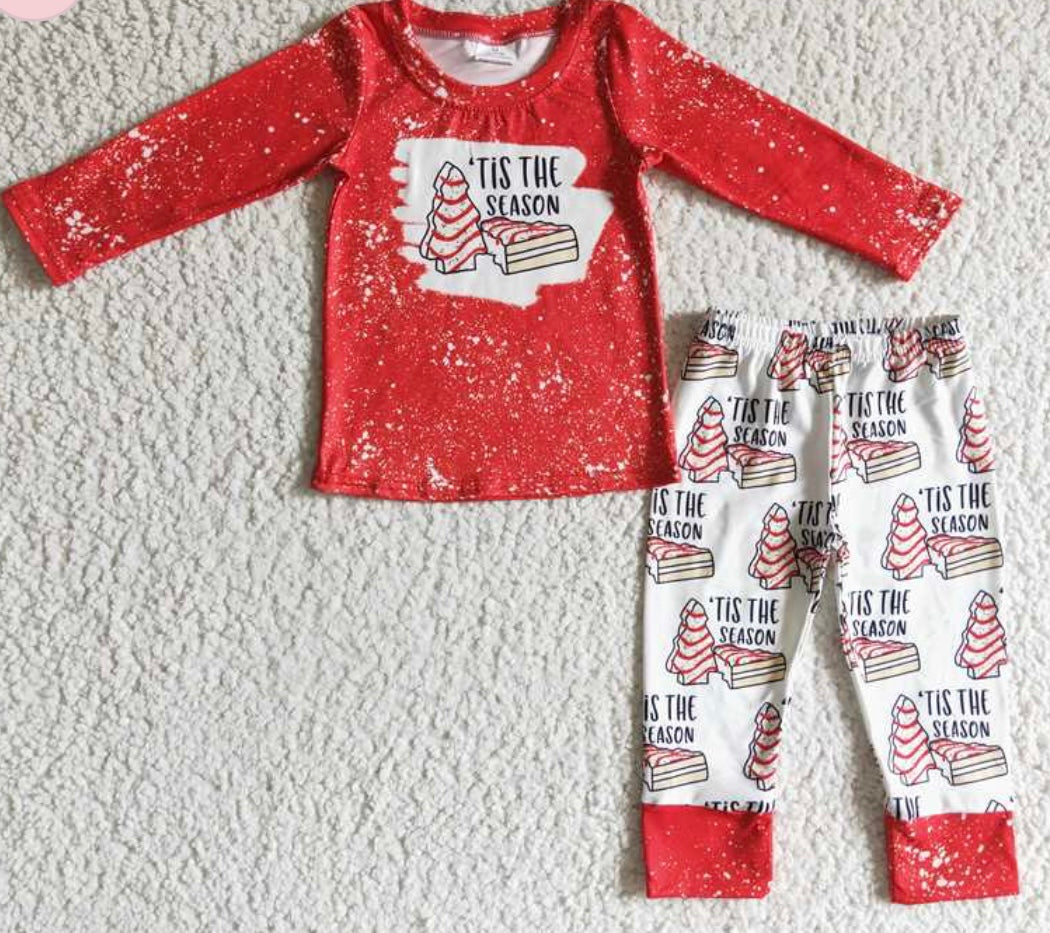 Boy Christmas Tree Cake Outfit