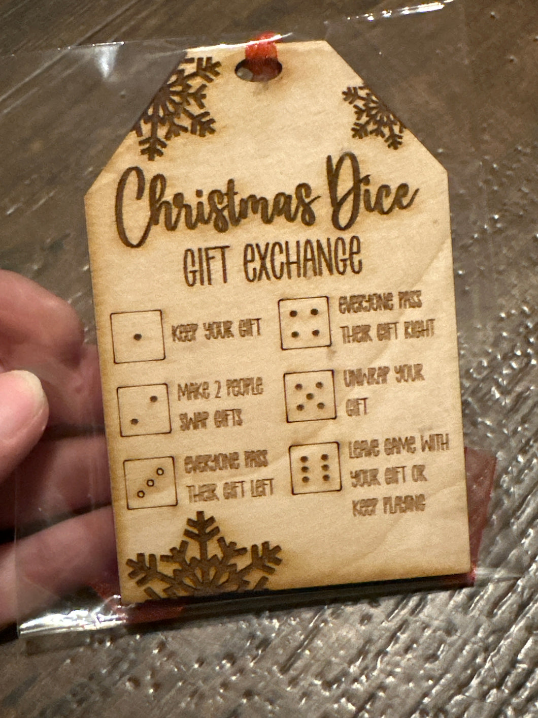 Christmas Dice Ornament