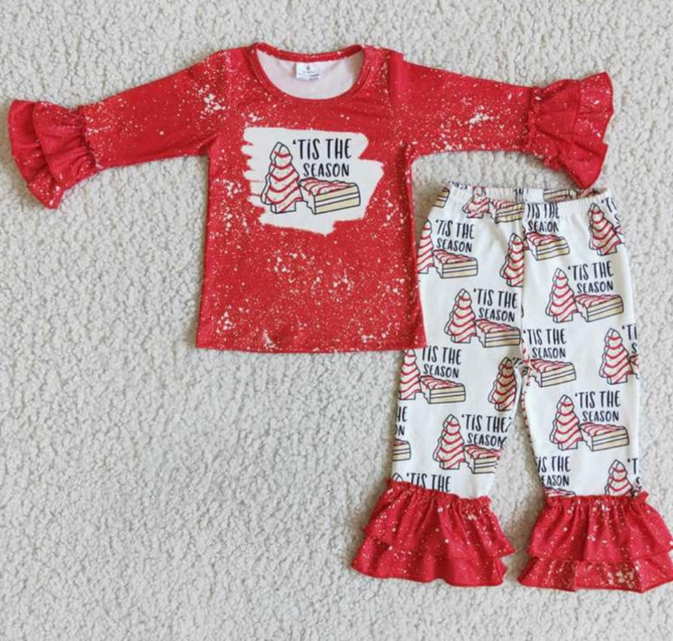 Girl Christmas Tree Cake Outfit