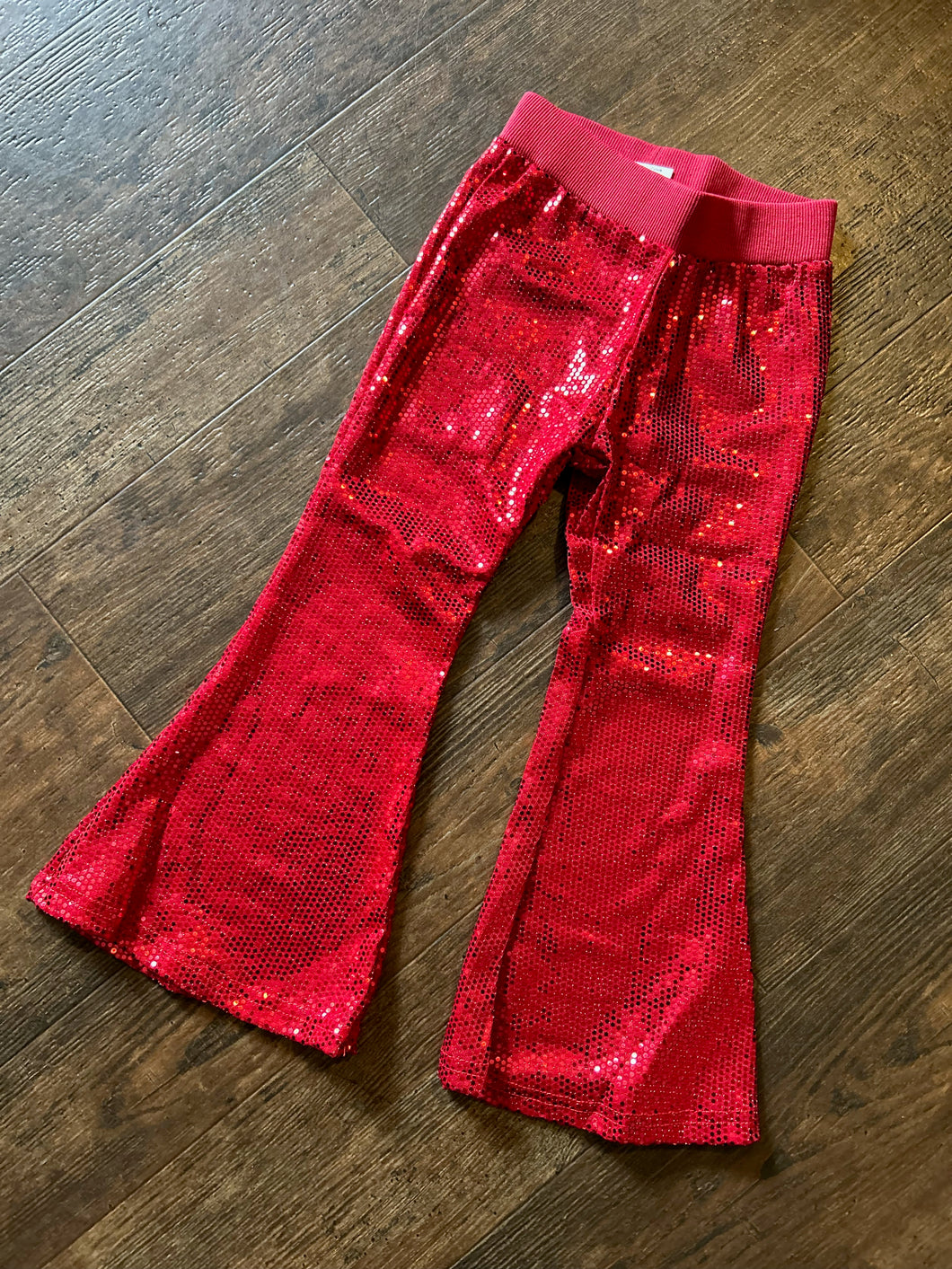 Sequin Red Pants