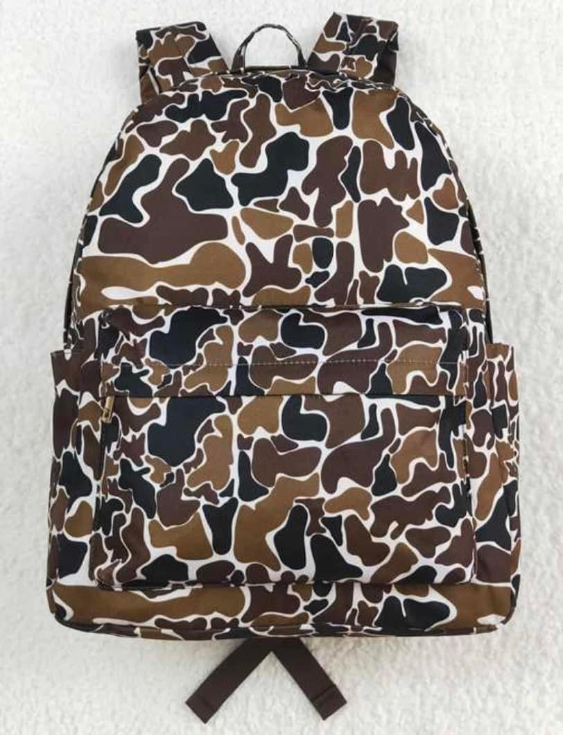 Orange/Black Camo Bookbag