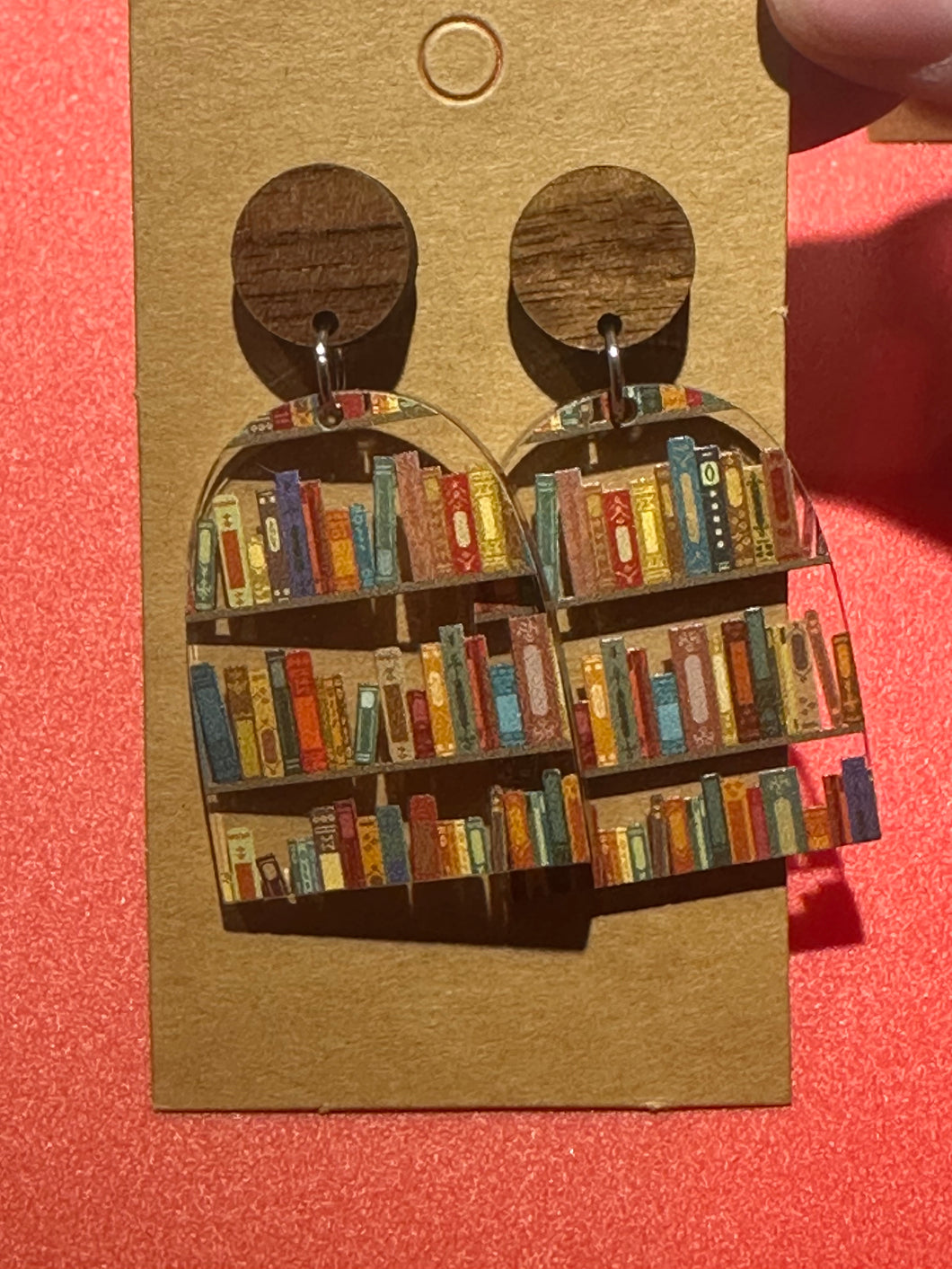 Bookshelf Earrings