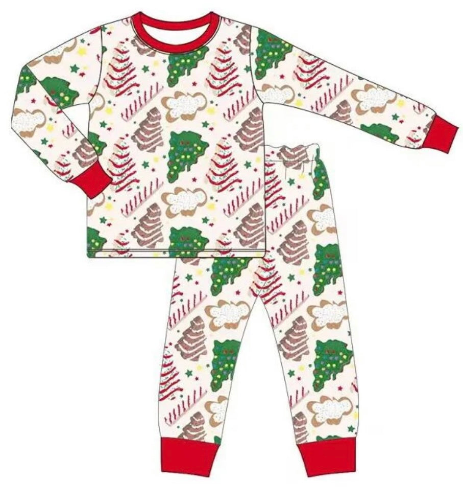 Red Christmas Cookie PJ Set