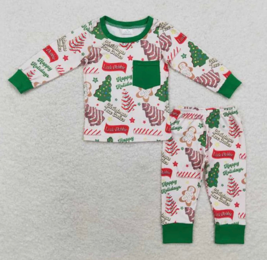 Little Debbie Green Boy PJs