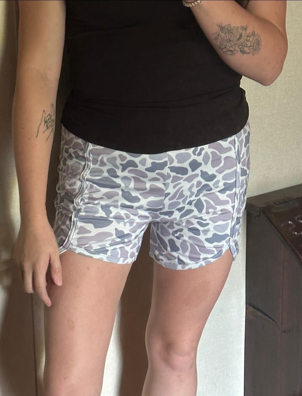 White Camo Women’s Shorts